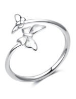 925 Sterling Silver Butterfly Ring Adjustable Ring