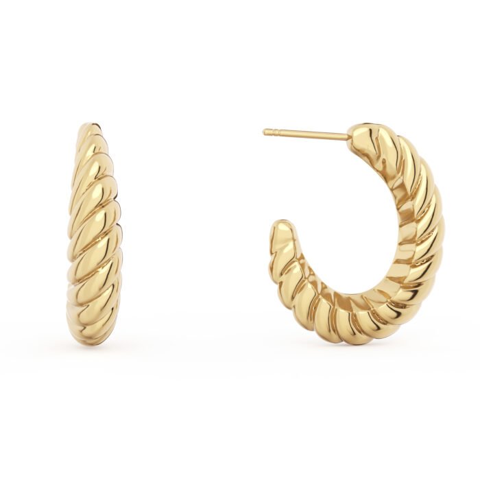 Elegant 14K Gold Earrings - Timeless Luxury for Every Occasion