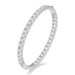 925 sterling silver bracelet with pavé white zirconia.