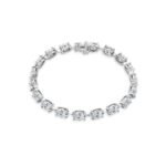 925 sterling silver bracelet with pavé white zirconia.