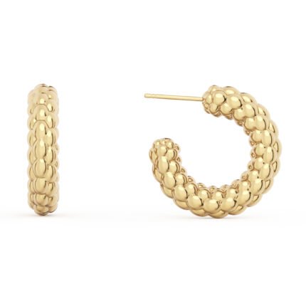 14k Gold Plated Hoop Earrings