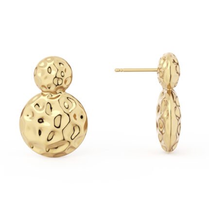 14k Gold Plated Stud Earrings