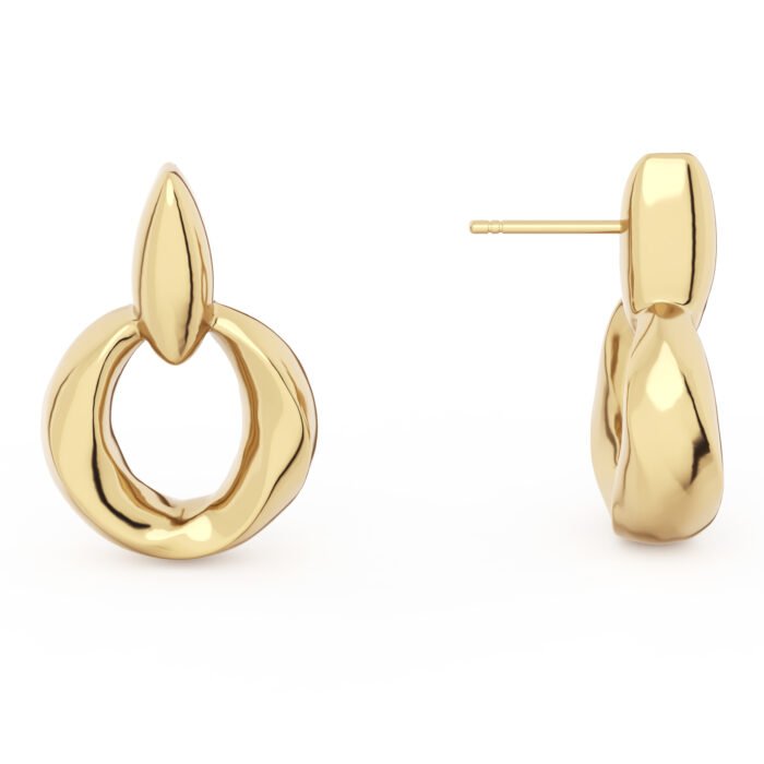 14k Gold Plated Stud Earrings