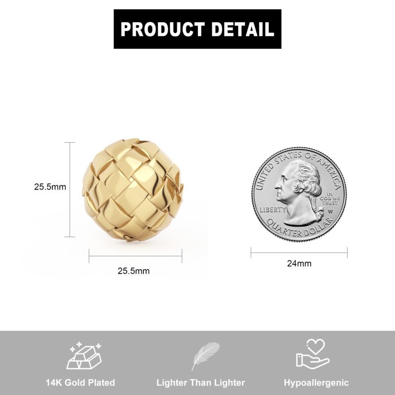 14k Gold Plated Stud Earrings