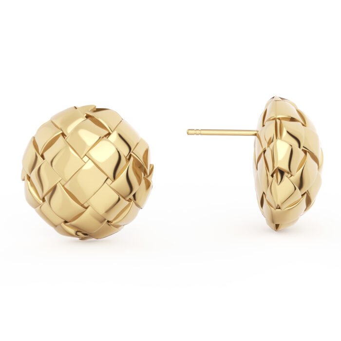 14k Gold Plated Stud Earrings