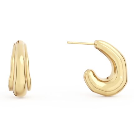 14k Gold Plated Hoop Earrings