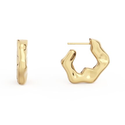 14k Gold Plated Hoop Earrings