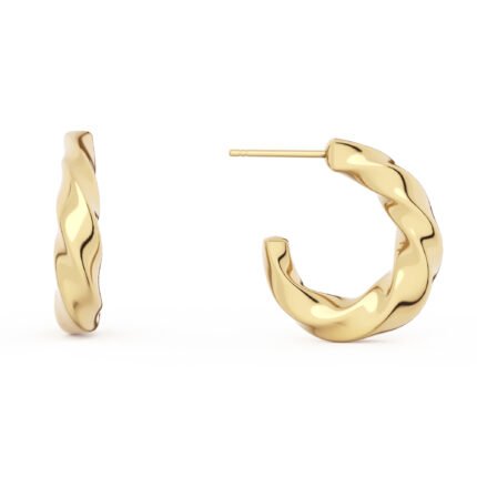 14k Gold Plated Hoop Earrings