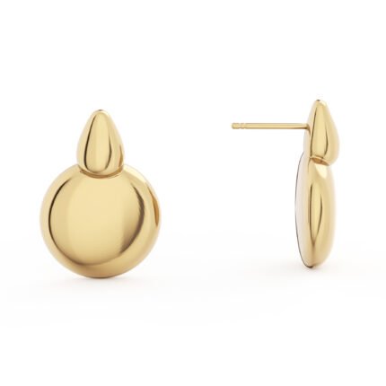 14k Gold Plated Stud Earrings