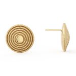 14k Gold Plated Stud Earrings