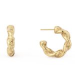 14k Gold Plated Hoop Earrings